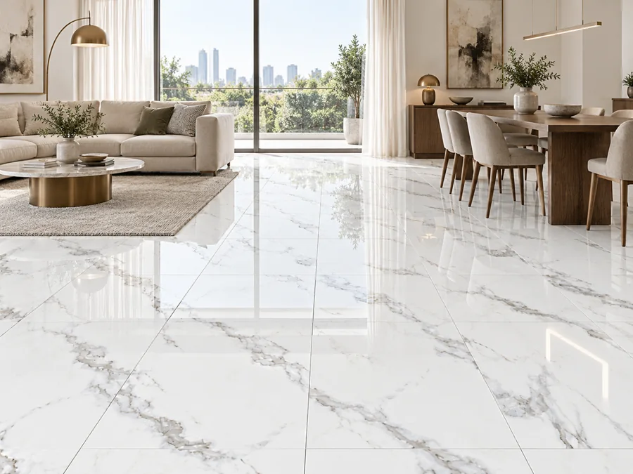Calacatta Marble in a room
