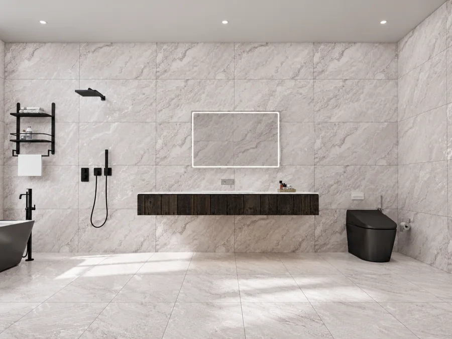 Cambia Grey Dazzle in a room