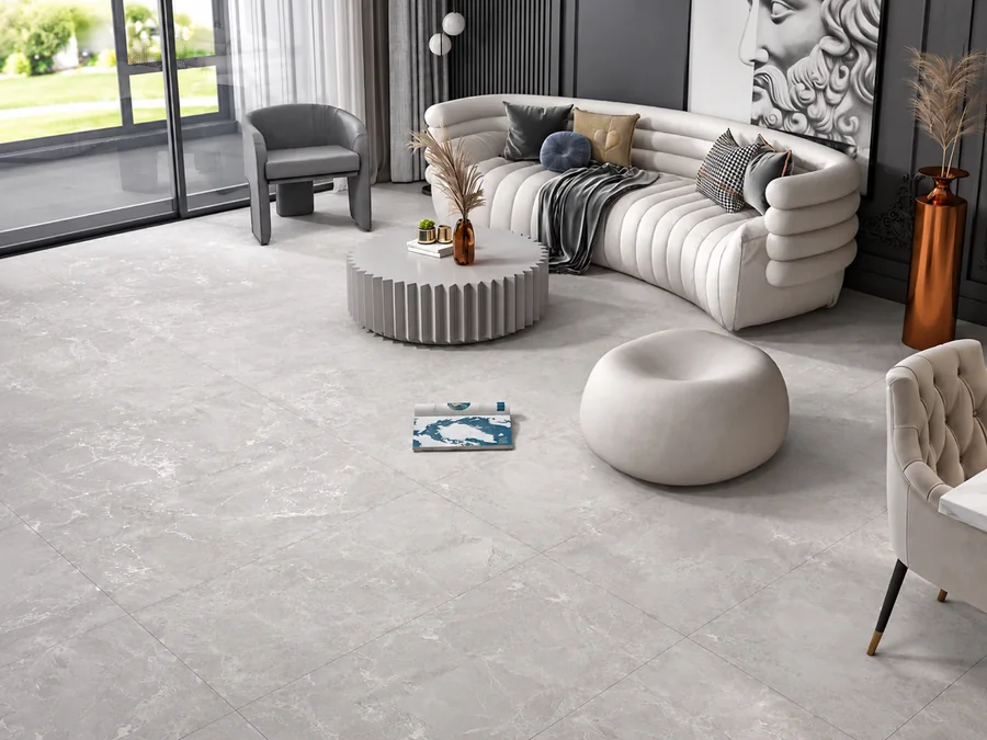 Cemento Grey in a room