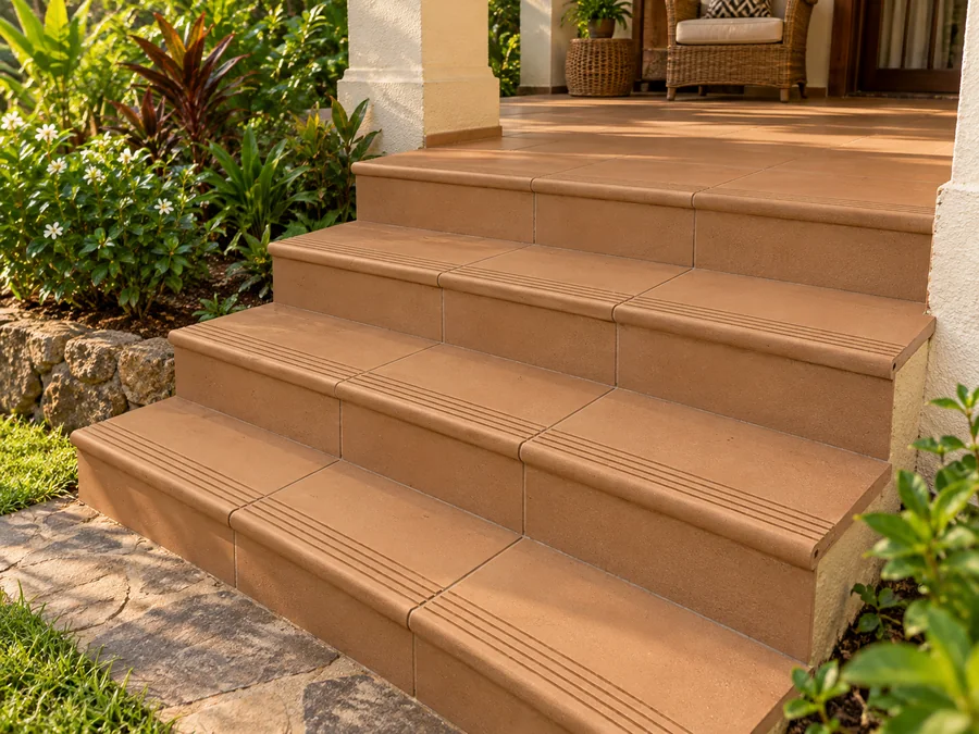 Terracotta Steps Cappuccino in a room