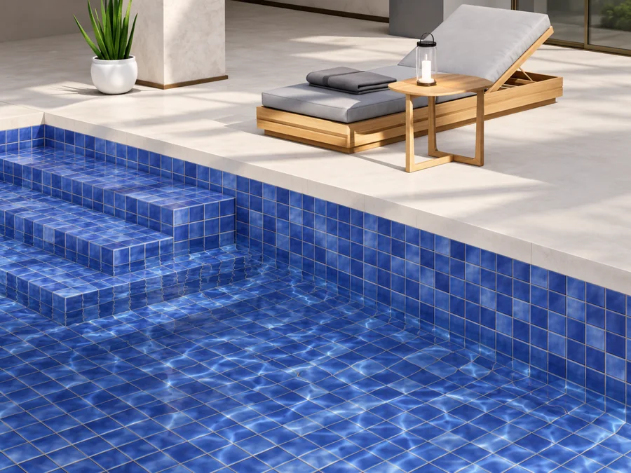 Lusso Cosmo Blue in a room