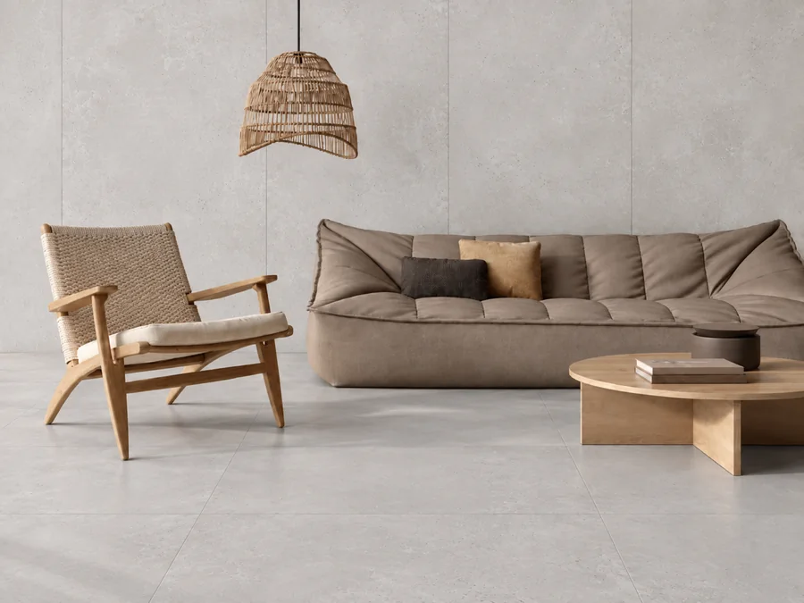 Newclay Grey in a room