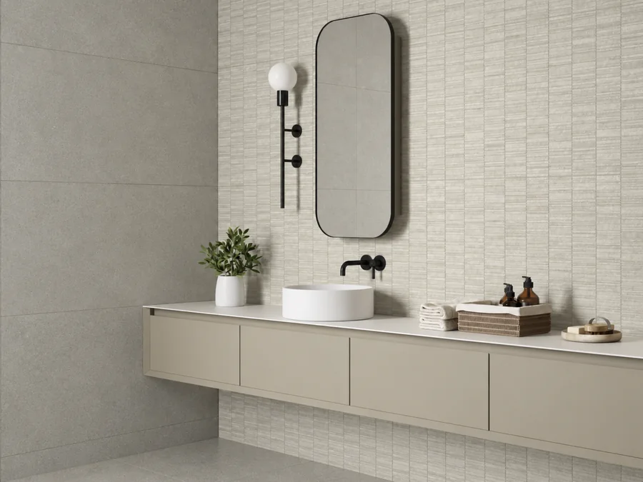 Lowell Light Grey in a room