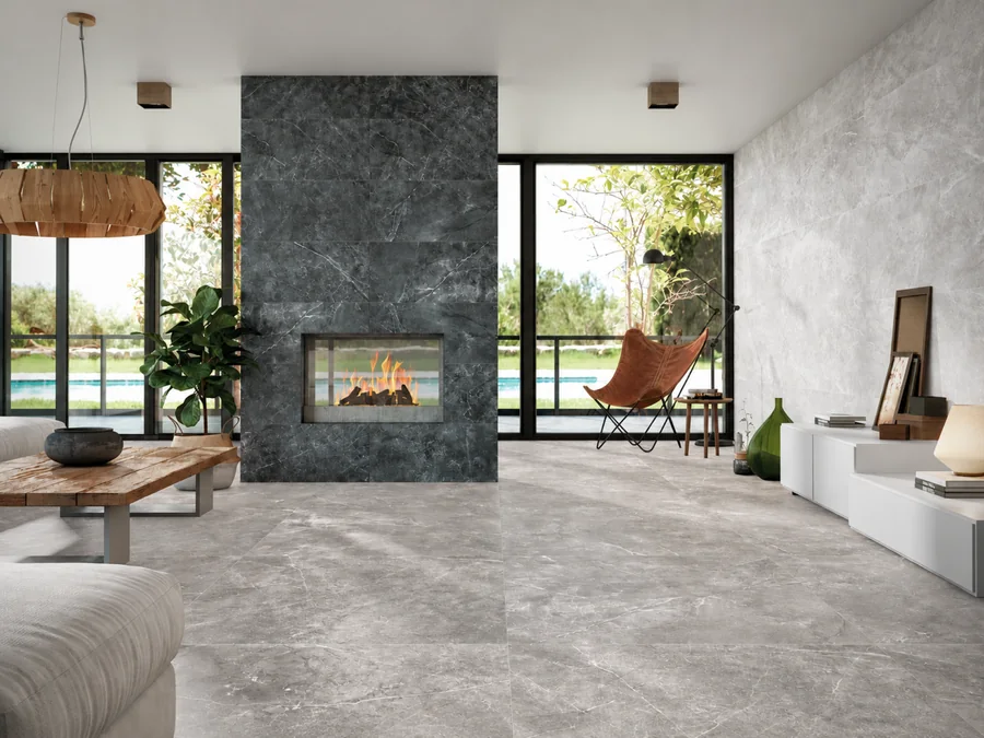 Slipstop Amalfi Gris in a room