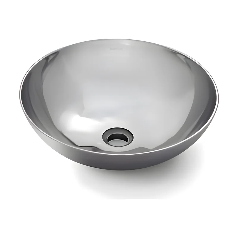 Shiny Denia Polished Aluminium Basin