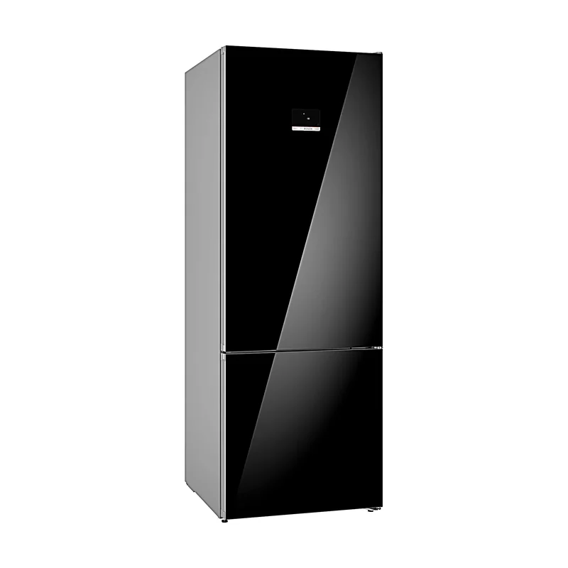 Fridge Freezer 505 L, Black Glass
