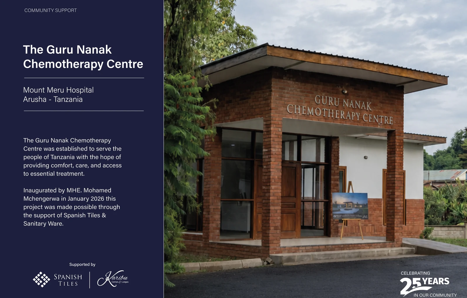 The Guru Nanak Chemotherapy Centre, Mount Meru Hospital, Arusha