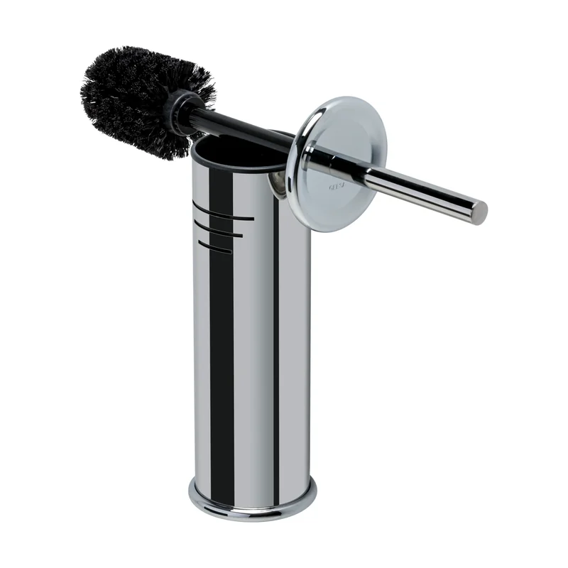 Hotel Freestanding Toilet Brush and Holder, Chrome
