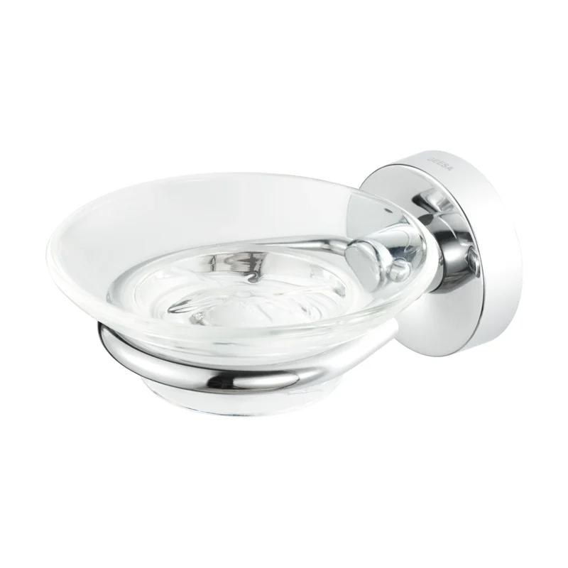 Luna Soap Holder with Glass Tray
