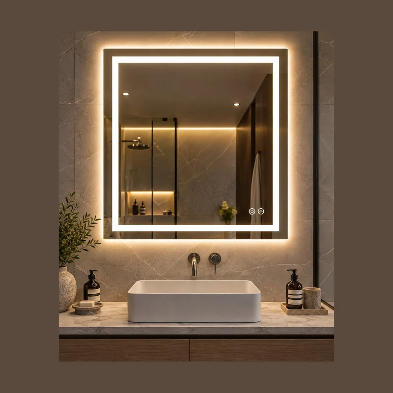 R60 Mirror Illuminated, 90 x 90 cm