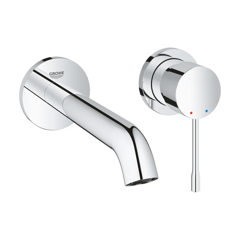 Essence Wall-Mounted Basin Mixer, 2-Hole