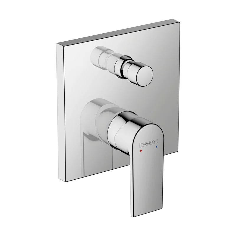 Vernis Shape Concealed Bath Mixer Trim, Chrome