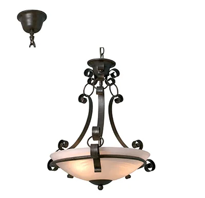 Scroll bowl pendant