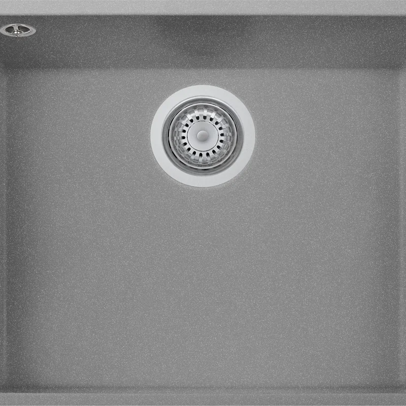 One 60 Undermount Sink, Titanium