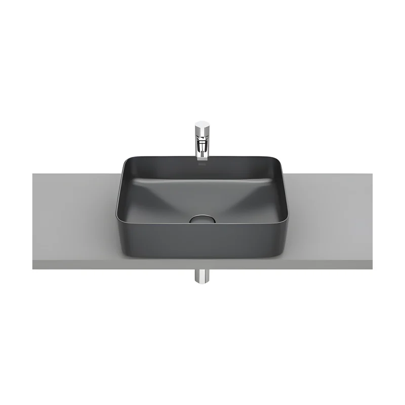 Inspira Square Over-Countertop Basin, Onyx