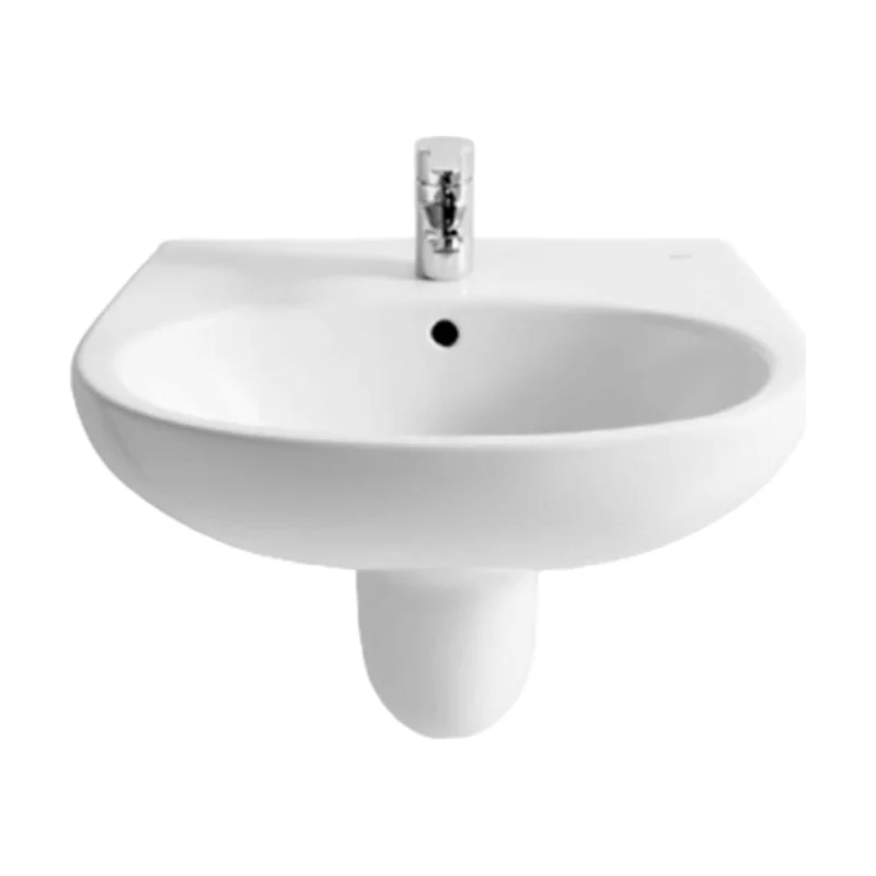 Siza Basin 60 x 50 cm with Integrated Semi-Pedestal