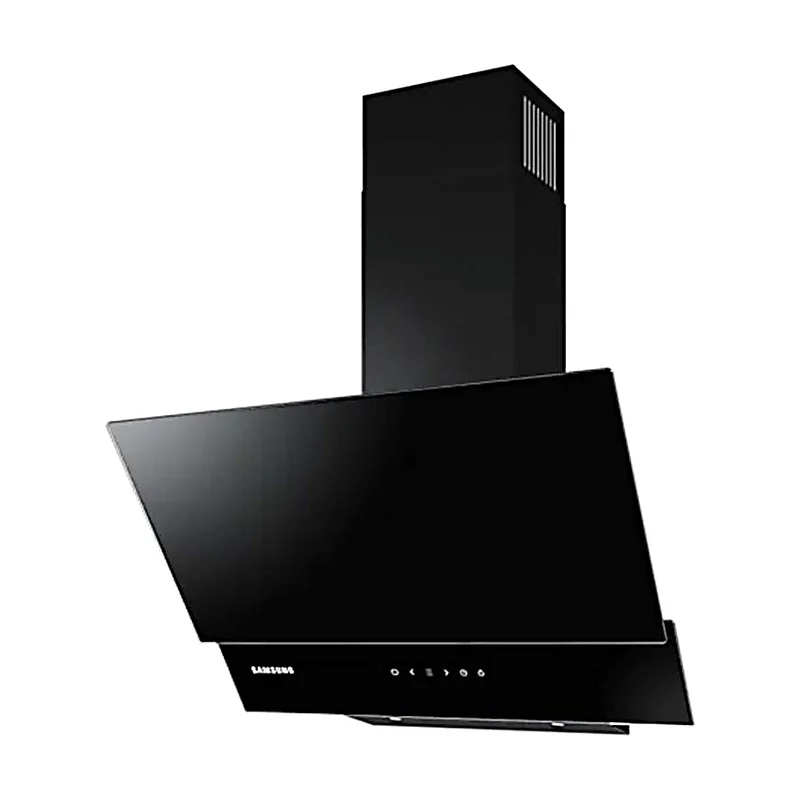 Chimney Hood 60 cm, Black Glass