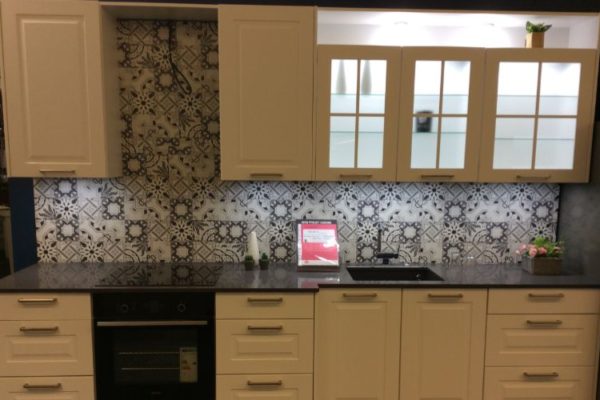 Kitchen cabinets and marble kitchen top