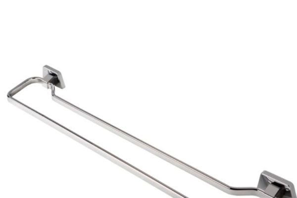 Double stainless steel towel bar
