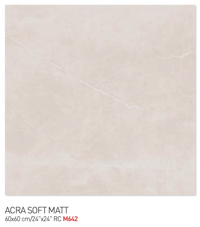 Acra soft matt 60y60cm floor tiles