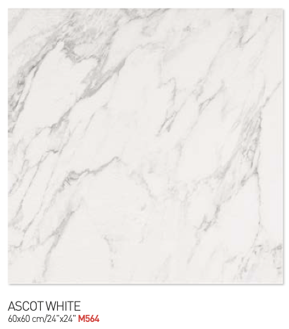 Acot white 60y60cm floor tiles