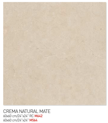 Crema natural mate 60y60cm floor tiles