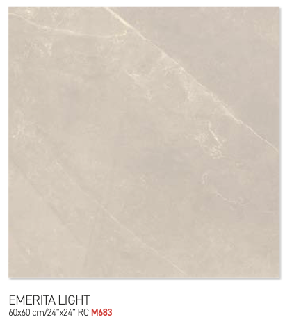 Emerita light 60y60cm floor tiles